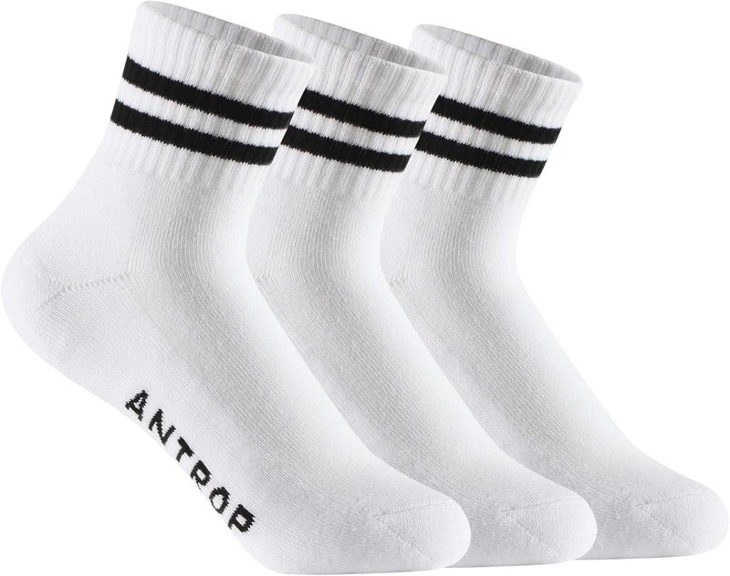 ANT21T Antrop WoMen Quarter Crew Cotton Heel Tab Athletic Running Cushion Socks - Image 1